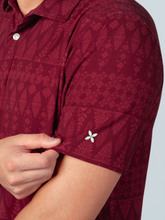 Load image into Gallery viewer, Kualesa Batik Tribute Polo - Tumpal Saffron