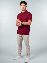 Load image into Gallery viewer, Kualesa Batik Tribute Polo - Tumpal Saffron