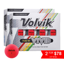 Load image into Gallery viewer, Volvik NEW Vivid Golf Balls - Pink 2 for $78