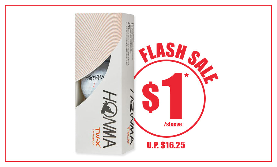 Flash Sale! Honma TW-X Golf Balls at $1!