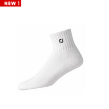 Load image into Gallery viewer, FootJoy ComforSof Quarter Socks - White
