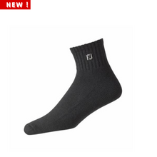 Load image into Gallery viewer, FootJoy ComforSof Quarter Socks - Black
