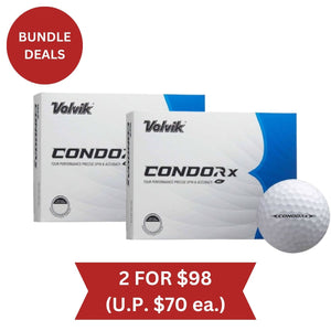 Volvik Condor-X Golf Balls - White 2 for $98