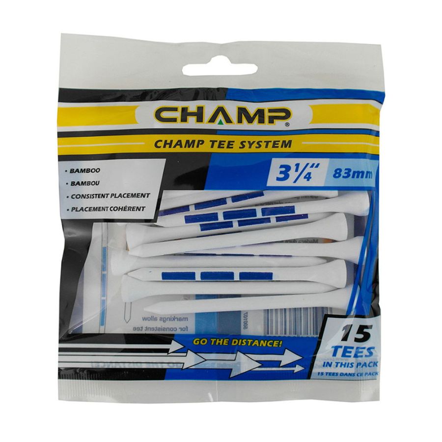 CHAMP WHT/BLU TEE 3-1/4