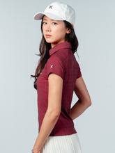 将图片加载到图库查看器，Kualesa Women's Batik Tribute Impact Polo - Ceplok Tumis
