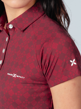 将图片加载到图库查看器，Kualesa Women's Batik Tribute Impact Polo - Ceplok Tumis
