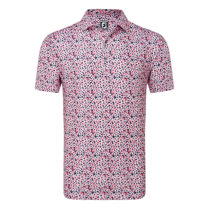 FootJoy Primrose Print Polo red pink