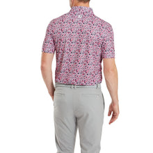 Load image into Gallery viewer, FootJoy Primrose Print Polo red pink
