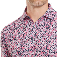 Load image into Gallery viewer, FootJoy Primrose Print Polo red pink
