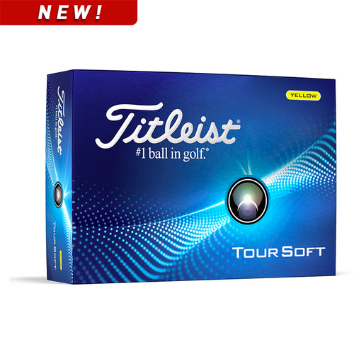 Titleist New Tour Soft Golf Balls - Yellow