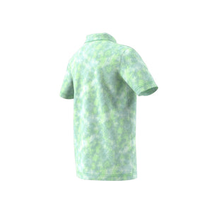 Adidas Performance Textured Print Polo Shirt Kids JW6767