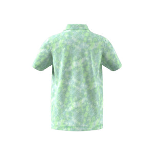 Adidas Performance Textured Print Polo Shirt Kids JW6767