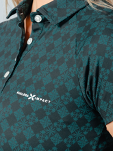 将图片加载到图库查看器，Kualesa Women's Batik Tribute Impact Polo - Ceplok Matah
