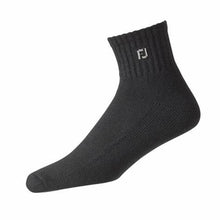 Load image into Gallery viewer, FootJoy ComforSof Quarter Socks - Black
