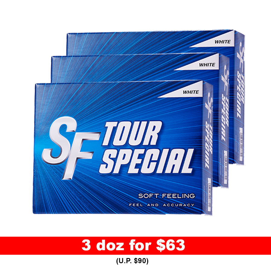 Tour Special Soft Feel A6 Golf Balls 3 doz. Bundle - White