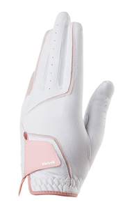 Volvik Synthetic Womens Glove Pair- White/Pink