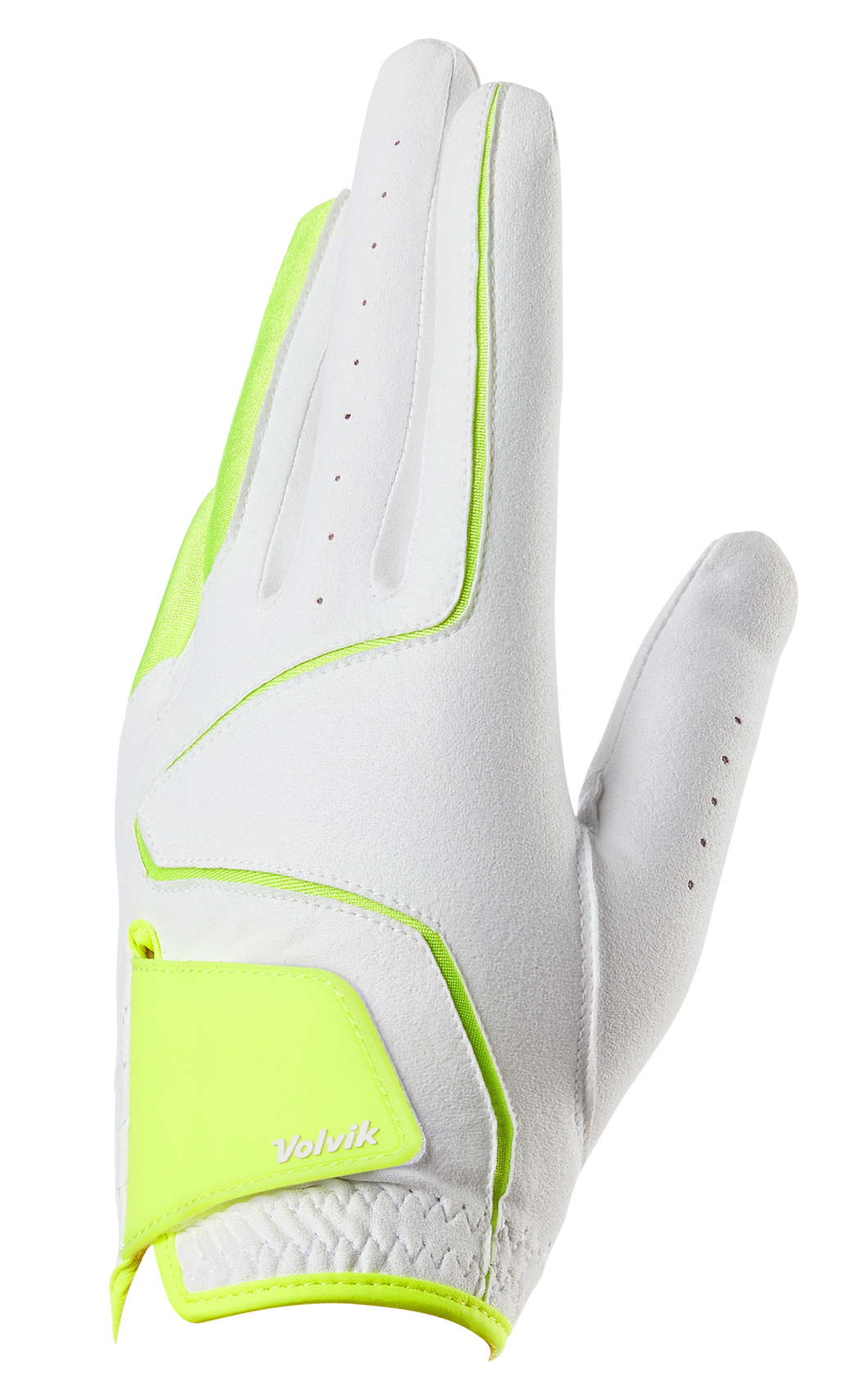 Volvik Synthetic Womens Glove Pair- White/Yellow