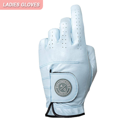 Asher Premium Leather Womens Glove Pair - Ice