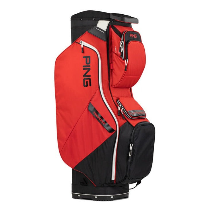 PING Traverse Cart Bag - Red/Black/White