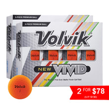 Load image into Gallery viewer, Volvik NEW Vivid Golf Balls - Orange
