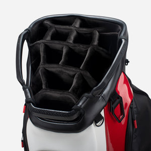 Vessel Lux 14-Way Cart Bag - White/Red/Black