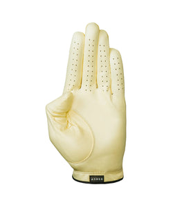 Asher Premium Leather Womens Glove Pair - Canary